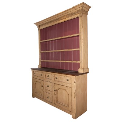 Lot 60 - Provincial Georgian Style Painted Hutch...