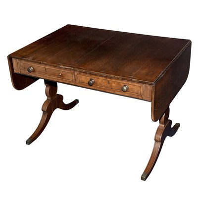 Lot 111 - Regency Mahogany Sofa Table Height 27 1/2...
