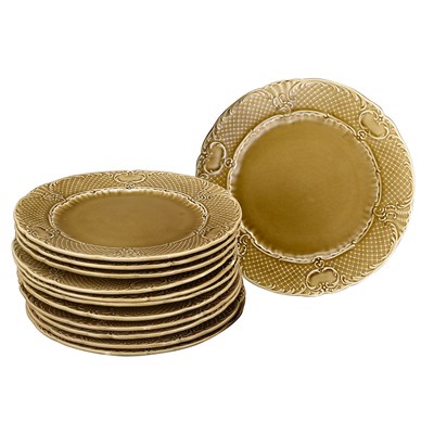 Lot 128 - Set of Twelve Majolica Dessert Plates
