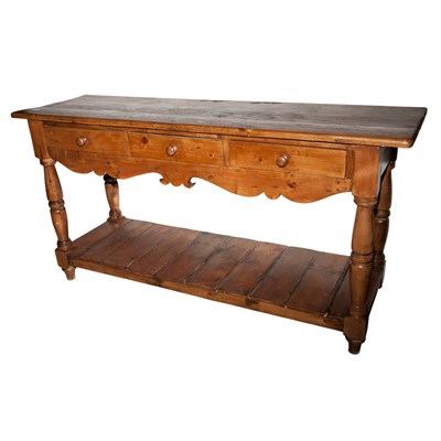 Lot 133 - Provincial Pine Console Height 30 1/2 inches,...