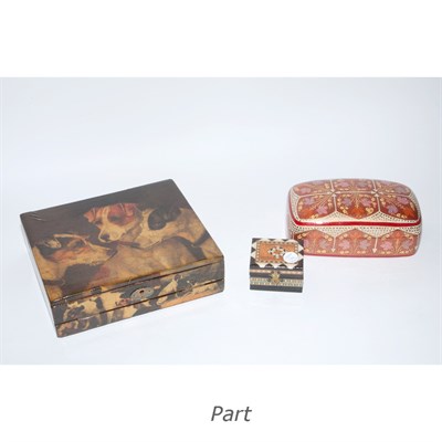 Lot 136 - Group of Eight Boxes Length of largest 16 inches.
