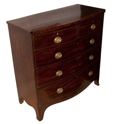 Lot 144 - George III Mahogany Chest of Drawers Height 41...