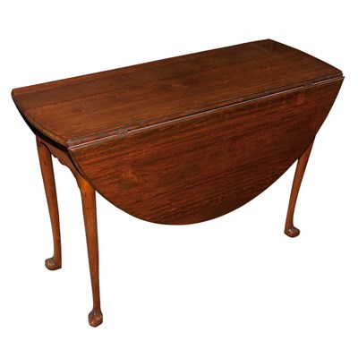 Lot 328 - Queen Anne Style Mahogany Drop-Leaf Table...