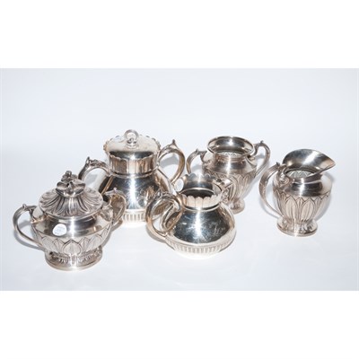 Lot 191 - American Silver Plated Creamer and Sugar;...