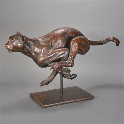 Lot 317 - Bronze Figure of a Cheetah Arnold Goldstein...