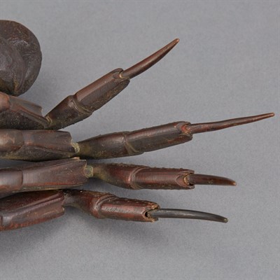 Lot 30 - Japanese Bronze Articulated Model of a Crab...