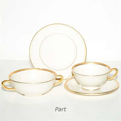 Lot 199 - Partial Lenox Gilt Rim Porcelain Dinner...