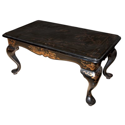 Lot 208 - Chinese Lacquered Low Table Height 12 1/2...