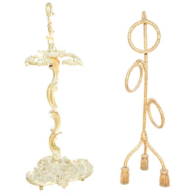 Lot 215 - Two Gilt-Metal Umbrella Stands Height of...