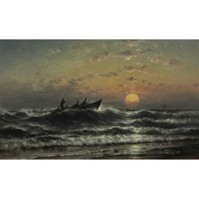 Lot 51 - Granville Perkins American, 1830-1895 Beaching...