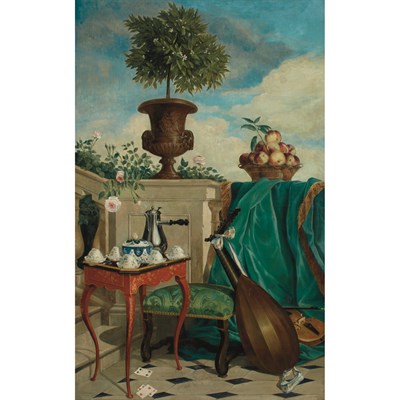 Lot 112 - French School Early 19th Century A Tea Table...