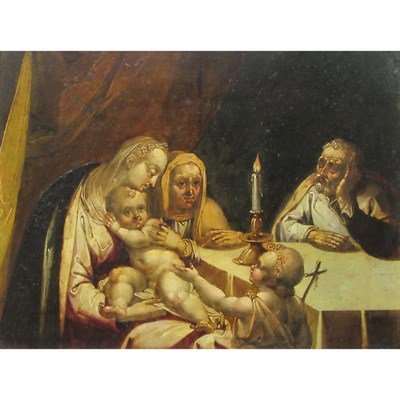 Lot 12 - Flemish School Late 16th Century The Virgin...