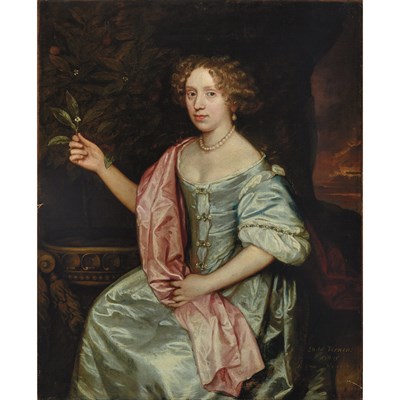 Lot 57 - Attributed to Sir Peter Lely Portrait of Lady...