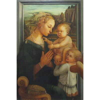 Lot 9 - After Filippo Lippi Madonna and Child with...