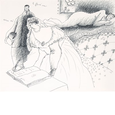 Lot 9 - Theo Tobiasse French, 1927-2012 La Fiancee Nue,...