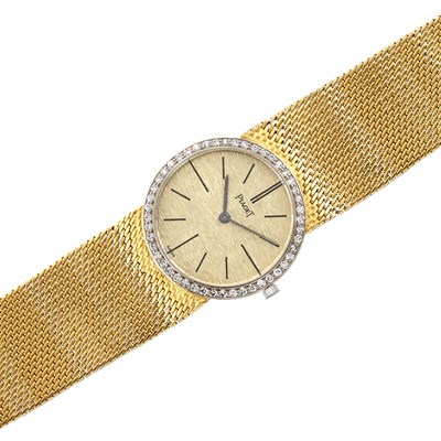 Lot 1514 - Lady's Gold and Diamond Wristwatch, Piaget