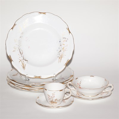 Lot 244 - Royal Crown Derby Porcelain Dinner Service In...