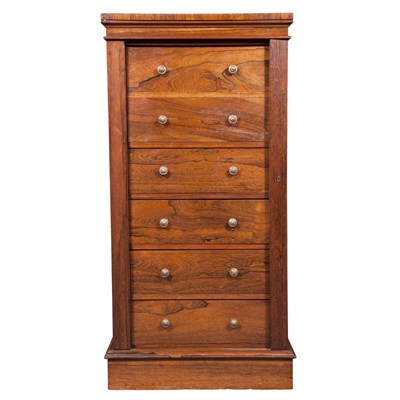 Lot 462 - William IV Rosewood Wellington Chest of...