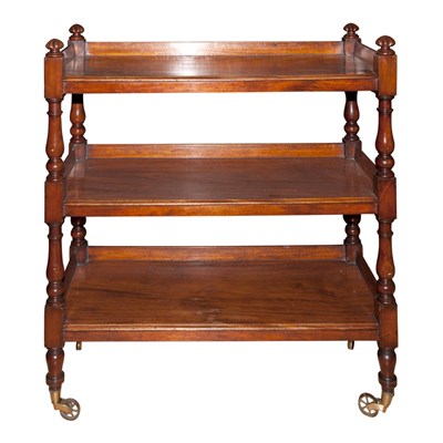Lot 449 - Victorian Mahogany Three-Tier Etagere Mid 19th...
