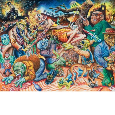 Lot 98 - Joe Coleman American, b. 1955 Apocalyptic...