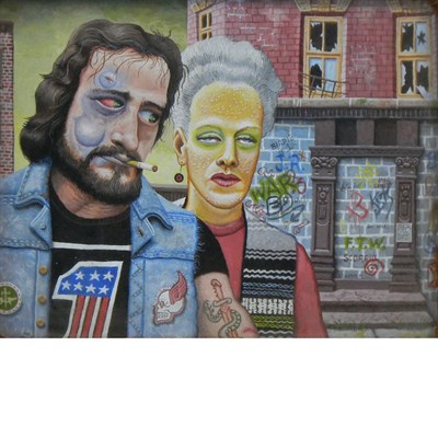 Lot 27 - Joe Coleman American, b. 1955 Untitled (East...