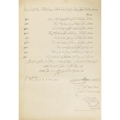 Lot 101 - [JOLO] Facsimile of original treaty ceding...