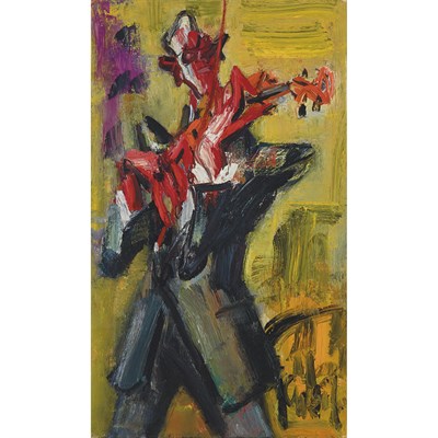 Lot 8 - Gen Paul French, 1895-1975 Violinist Signed...