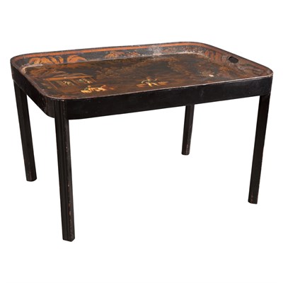 Lot 400 - Regency Painted Tole Tray Early 19th century...