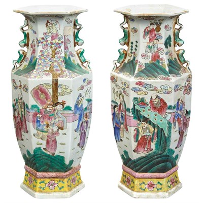Lot 140 - Companion Pair of Chinese Famille Rose...