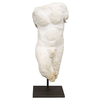 Lot 187 - Renaissance Style Gray Marble Partial Torso of...