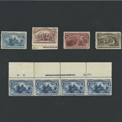 Lot 1055 - United States Columbian Issue Mint stock of...