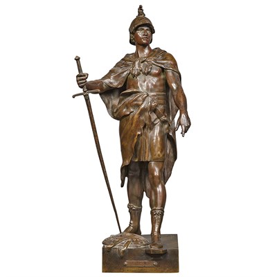 Lot 197 - French Bronze Figure of a Classical Warrior...
