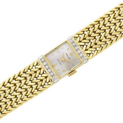 Lot 191 - Lady's Gold and Diamond Wristwatch, Rolex