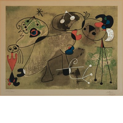 Lot 204 - After Joan Miró (1893-1983) COMPOSITION SUR...