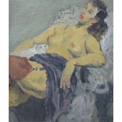 Lot 88 - Raphael Soyer American, 1899-1987 Reclining...