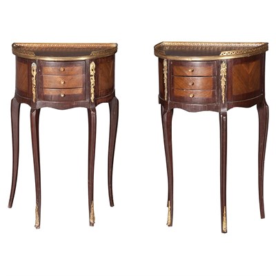 Lot 683 - Two Similar Transitional Louis XV/XVI Style...