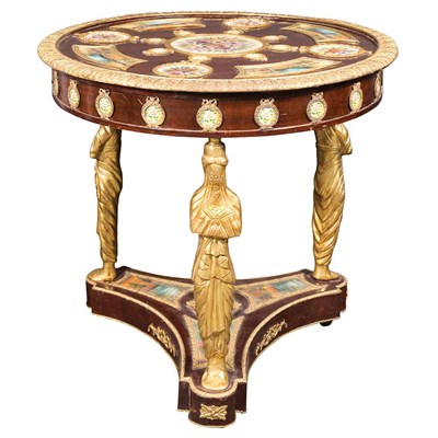 Lot 291 - Napoleon III Style Gilt-Metal Mounted Mahogany...