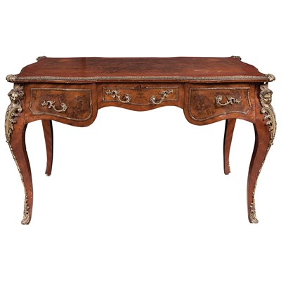 Lot 646 - Louis XV Style Metal Mounted Mahogany and Burr...