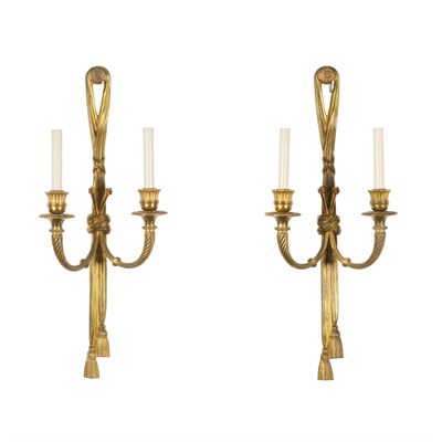 Lot 333 - Pair of Neoclassical Style Gilt-Metal...