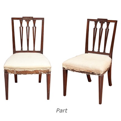 Lot 169 - Set of Twelve George III Mahogany Dining...