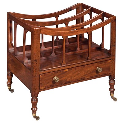 Lot 130 - Regency Mahogany Canterbury 19th Century With...