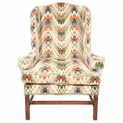 Lot 174 - Chippendale Mahogany Wing Chair New England,...
