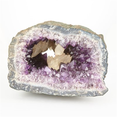 Lot 1146 - Amethyst Geode with Calcite There are about a...