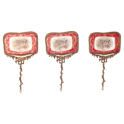 Lot 479 - Three Egyptian Neoclassical Style Metal...