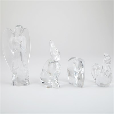 Lot 596 - Group of Baccarat Glass Figures Modern...