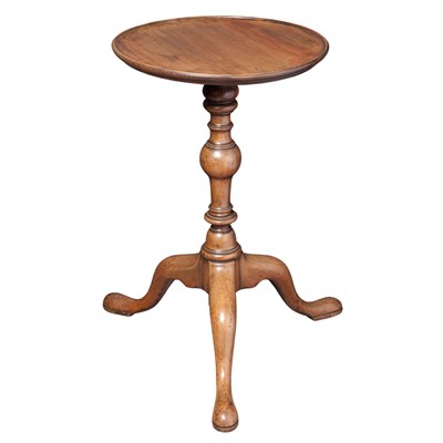 Lot 160 - George III Walnut Candlestand Height 23 inches,...