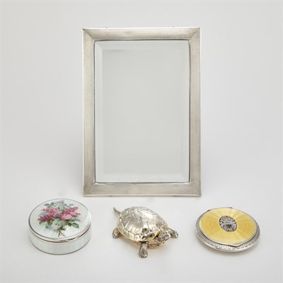 Lot 359 - Tiffany & Co. Sterling Silver Turtle Form Box...