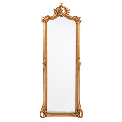 Lot 245 - Rococo Style Painted Wood Pier Mirror Last...