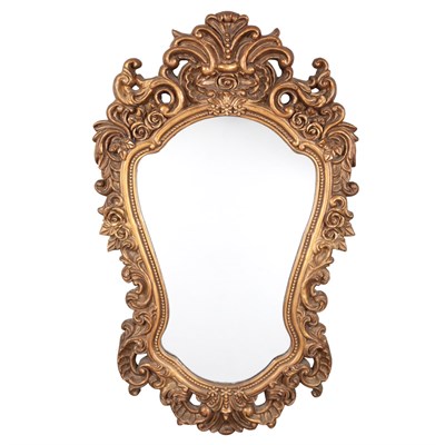 Lot 299 - Rococo Style Painted Wood Mirror Height 51 1/2...