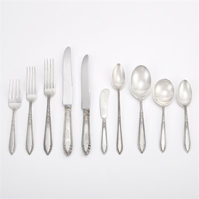 Lot 411 - Reed & Barton Sterling Silver Flatware Set In...